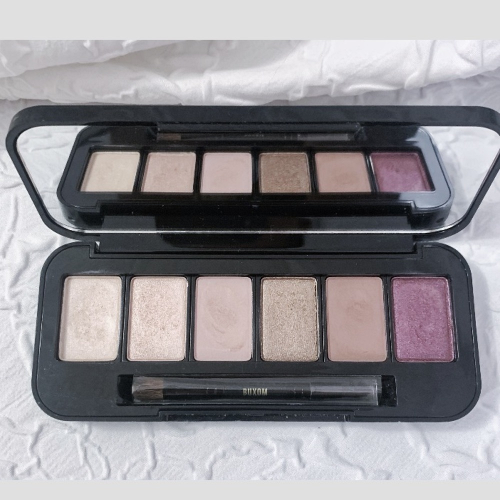 ⭐️ BUXOM WILD SIDE EYESHADOW Compact PALETTE Nude Shimmer Matte Purple Cream